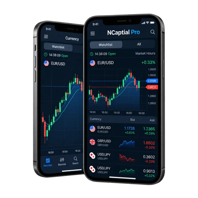 Trading App interface