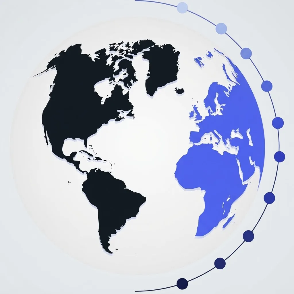 A globe marking the regions where Orion Capital operates